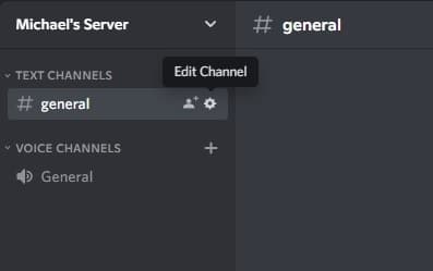 Text Channel Settings